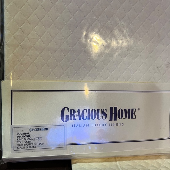 Gracious home king shams - Picture 2 of 2